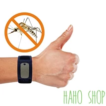 Szúnyogriasztó csuklópánt 3 db Utántölthető AKCIÓ! (fekete)